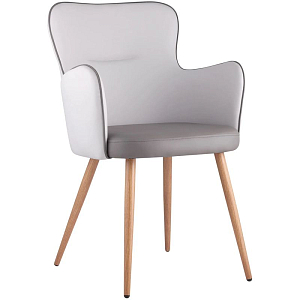 Стул Space Chair Серая Экокожа