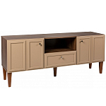 ТВ-тумба бежевая из массива бука с 2-мя дверками и ящиком Wenge Light варинант исполнения - 1 | Loft Concept в Челябинске