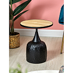 Приставной столик с факутрным черным основанием Ethiopia варинант исполнения - 2 | Loft Concept в Челябинске