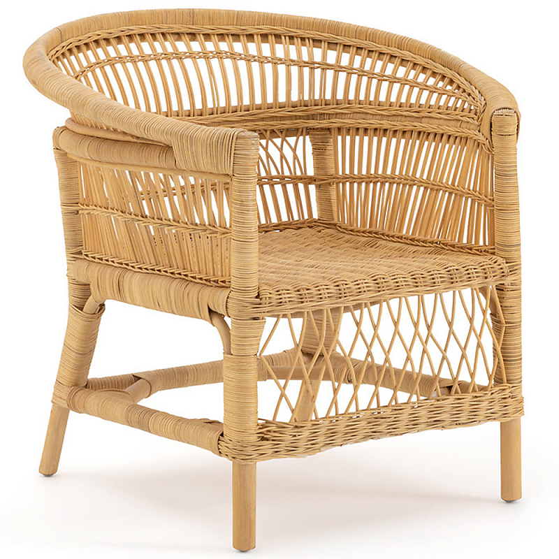 Кресло из ротанга Amadis Rattan Armchair Бежевый Кресло из ротанга Amadis Rattan Armchair Бежевый в Челябинске | Loft Concept