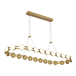 Люстра овальная с круглыми светодиодными источниками света Maxine Light варинант исполнения - 5 | Loft Concept в Челябинске