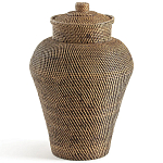 Плетеная корзина из ротанга и бамбука Wicker Vase Basket варинант исполнения - 1 | Loft Concept в Челябинске