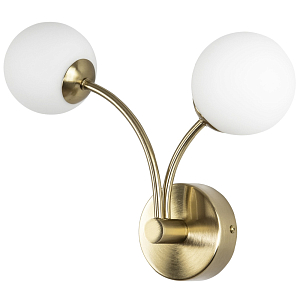 Бра с 2-мя круглыми плафонами из матового стекла Pearl Suspension Light Wall Lamp