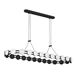 Люстра овальная с круглыми светодиодными источниками света Maxine Light варинант исполнения - 9 | Loft Concept в Челябинске