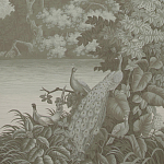 Обои ручная роспись Le Brésil Crystal Grey варинант исполнения - 1 | Loft Concept в Челябинске