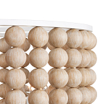 Люстра в форме цилиндра с вставками из деревянных бусин Wooden Beads варинант исполнения - 3 | Loft Concept в Челябинске