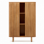 Буфет из ясеневого шпона с открытыми полками и 2-мя раздвижными дверями Toinette варинант исполнения - 2 | Loft Concept в Челябинске