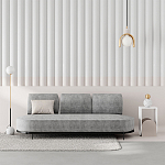 Стол приставной с овальными элементами бело-бежевого цвета NUN SIDE TABLE WHITE LIGHT MOCHA варинант исполнения - 2 | Loft Concept в Челябинске