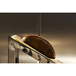 Дизайнерское кресло на металлическом каркасе с подставкой для ног Poltronova Mies Armchair варинант исполнения - 14 | Loft Concept в Челябинске