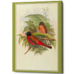 Постер на холсте с изображением птиц Blooming Birds Poster варинант исполнения - 7 | Loft Concept в Челябинске