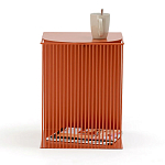 Оранжевый приставной стол из металла Lattice варинант исполнения - 4 | Loft Concept в Челябинске