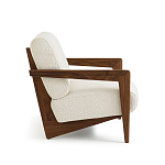 Кресло Avalon White Boucle из массива ореха варинант исполнения - 3 | Loft Concept в Челябинске