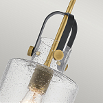 Подвесной светильник с цилиндрическим плафоном из прозрачного стекла с пузырьками Kichler варинант исполнения - 4 | Loft Concept в Челябинске