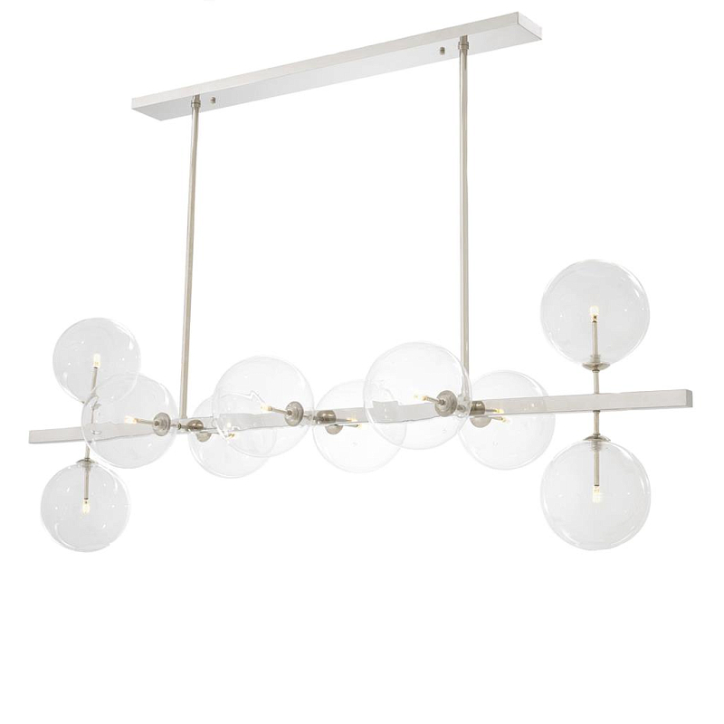Люстра Chandelier Largo Nickel Никель Прозрачное Стекло Люстра Chandelier Largo Nickel Никель Прозрачное Стекло в Челябинске | Loft Concept