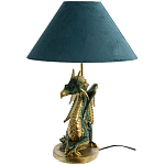 Настольная лампа с абажуром Дракон Green Dragon Синий абажур варинант исполнения - 5 | Loft Concept в Челябинске