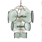 Люстра с каскадом из круглых декоративных элементов Discs of Light варинант исполнения - 2 | Loft Concept в Челябинске