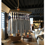 Люстра квадратная плетеная с бахромой Wicker Square Chandelier with Tassels варинант исполнения - 4 | Loft Concept в Челябинске