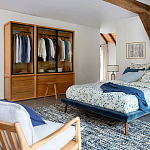 Двуспальная кровать с мягким изголовьем Daniel Bed варинант исполнения - 6 | Loft Concept в Челябинске