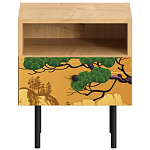 Прикроватная тумба с изображением на ящике Elise Nightstand варинант исполнения - 5 | Loft Concept в Челябинске