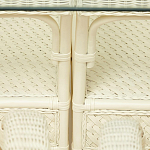 Комплект обеденный из ротанга Eloise grand white варинант исполнения - 14 | Loft Concept в Челябинске