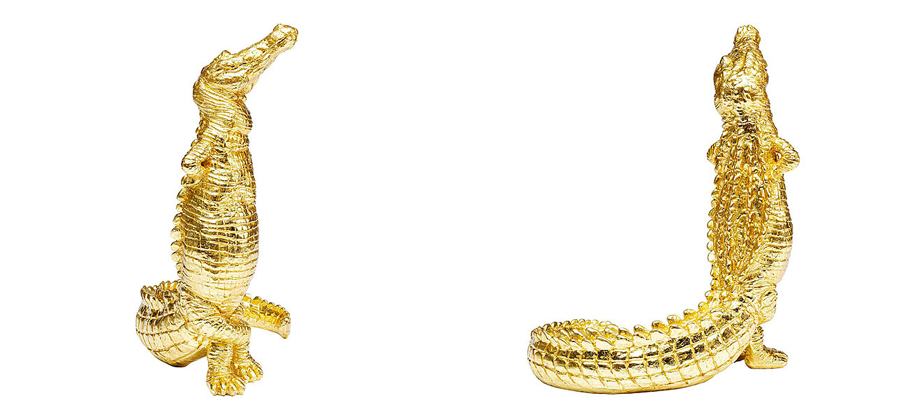 Статуэтка золотой крокодил Crocodile collection Статуэтка золотой крокодил Crocodile collection - Loft-Concept в Челябинске