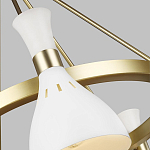 Люстра с 5-ю плафонами в форме песочных часов с узкими перфорированными отверстиями Feiss варинант исполнения - 9 | Loft Concept в Челябинске