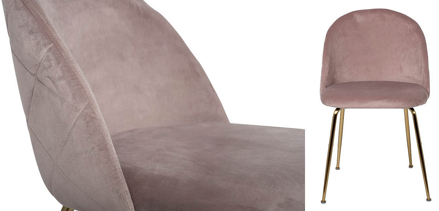 Стул Sadler Chair pink velor Стул Sadler Chair pink velor - Loft-Concept в Челябинске