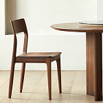 Стол обеденный круглый с двойной столешницей Walnut Wood Table варинант исполнения - 8 | Loft Concept в Челябинске