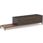 ТВ-тумба  из орехового дерева Marco Wooden TV Stand варинант исполнения - 4 | Loft Concept в Челябинске