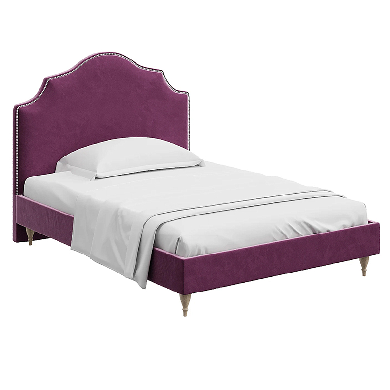 Классическая двуспальная кровать Romance Фиолетовый в Челябинске | Loft Concept 