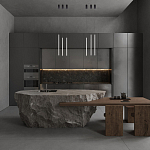 Подвсеной светильник светодиодный металлический цилиндрической формы черный Trumpet tube варинант исполнения - 4 | Loft Concept в Челябинске