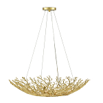 Люстра в форме золотой чаши из кораллов Coral Decor варинант исполнения - 2 | Loft Concept в Челябинске