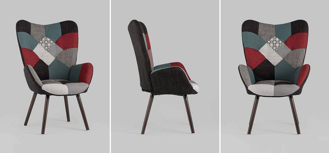 Полукресло Печворк Grandee Chair Полукресло Печворк Grandee Chair - Loft-Concept в Челябинске