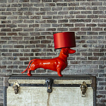 Настольная лампа COLLECTION OF DOGS с абажуром Такса варинант исполнения - 2 | Loft Concept в Челябинске