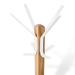 Вешалка с квадратным основанием и 4-мя белыми металлическими крючками Industrial Metal Rust варинант исполнения - 2 | Loft Concept в Челябинске