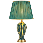 Настольная лампа с абажуром Celestina Green  Gold Lampshade Table Lamp варинант исполнения - 1 | Loft Concept в Челябинске