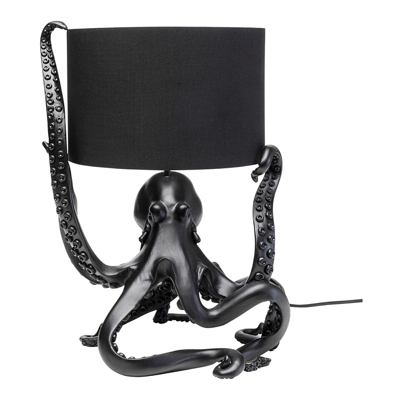 Дизайнерская Настольная лампа Черный Осьминог Черный в Челябинске | Loft Concept 