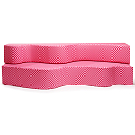 Дизайнерский модульный диван волнистой формы с цветным принтом Poltronova Superonda Sofa варинант исполнения - 1 | Loft Concept в Челябинске