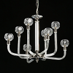 Люстра с 8-ю лампами и гранеными стеклянными плафонами Prism Gala варинант исполнения - 4 | Loft Concept в Челябинске