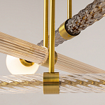 Люстра со стеклянными вставками Helios варинант исполнения - 4 | Loft Concept в Челябинске