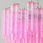 Элитная Люстра Textured Glass Pink Chandelier Ярко Розовое стекло варинант исполнения - 2 | Loft Concept в Челябинске