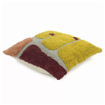 Чехол на подушку с рисунком горчичного цвета Elan Textured варинант исполнения - 3 | Loft Concept в Челябинске