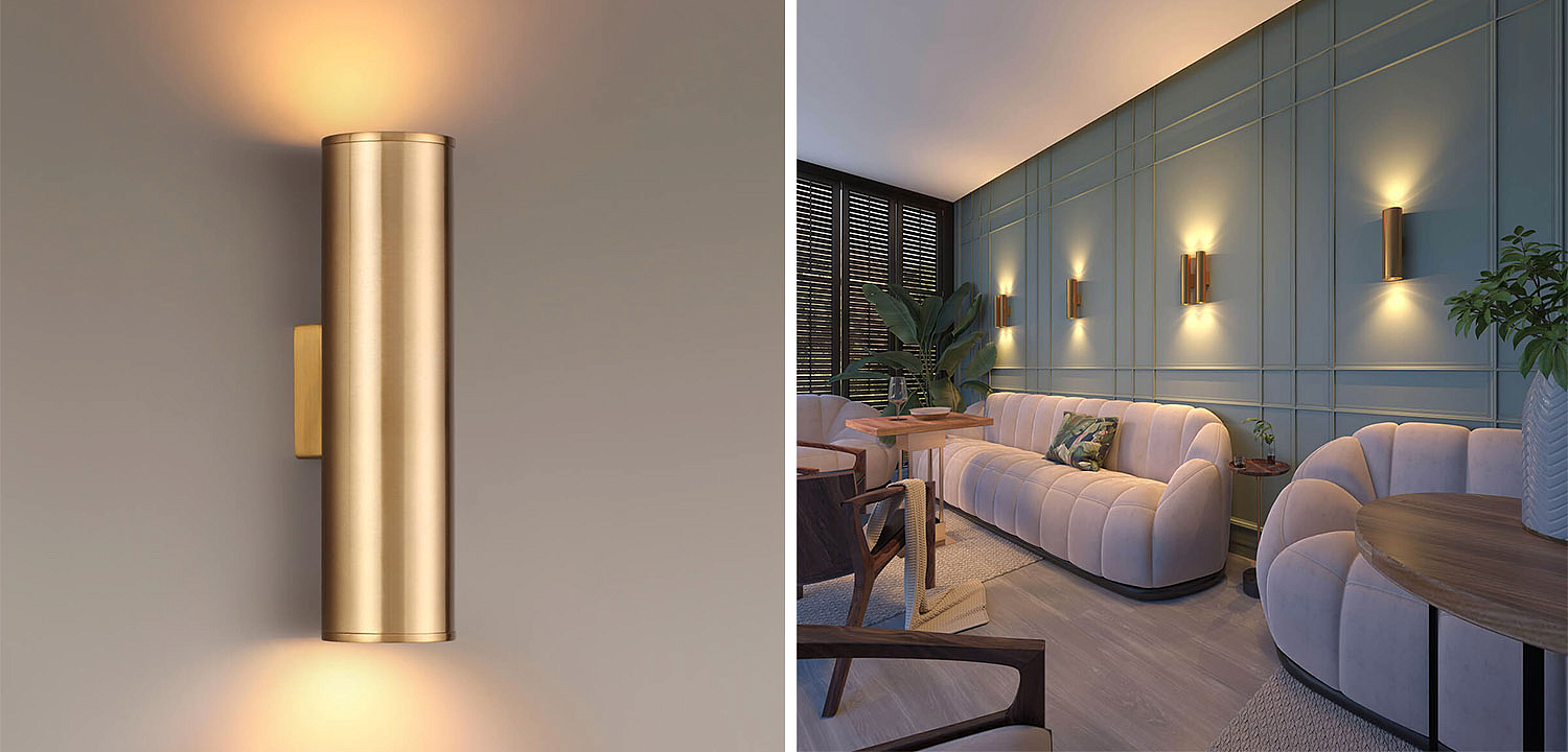 Бра Derk Trumpet tube Wall lamp Gold Бра Derk Trumpet tube Wall lamp Gold - Loft-Concept в Челябинске