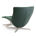 Кресло вращающееся с подставкой для ног зеленое Verdante варинант исполнения - 4 | Loft Concept в Челябинске