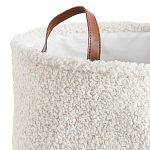 Корзина для белья из ткани букле Boucle Organizers Round варинант исполнения - 2 | Loft Concept в Челябинске