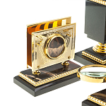 Настольный письменный набор из яшмы и долерита в подарочной упаковке Manager Organizer варинант исполнения - 8 | Loft Concept в Челябинске