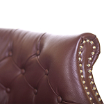 Диван из натуральной кожи на 4-х деревянных ножках из массива бука Chloe Leather Seating vine варинант исполнения - 4 | Loft Concept в Челябинске