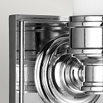 Бра для ванных комнат с матовым цилиндрическим плафоном на квадратном основании цвета хром Feiss варинант исполнения - 4 | Loft Concept в Челябинске