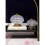 Конфетница из прозрачного рельефного стекла Eden Garden варинант исполнения - 11 | Loft Concept в Челябинске