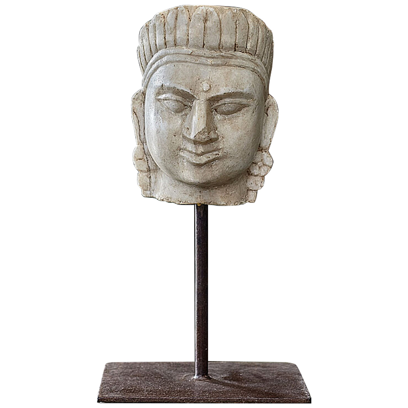 Декоративная статуэтка из мрамора Indian Tribal Chief Statuette Бежевый в Челябинске | Loft Concept 